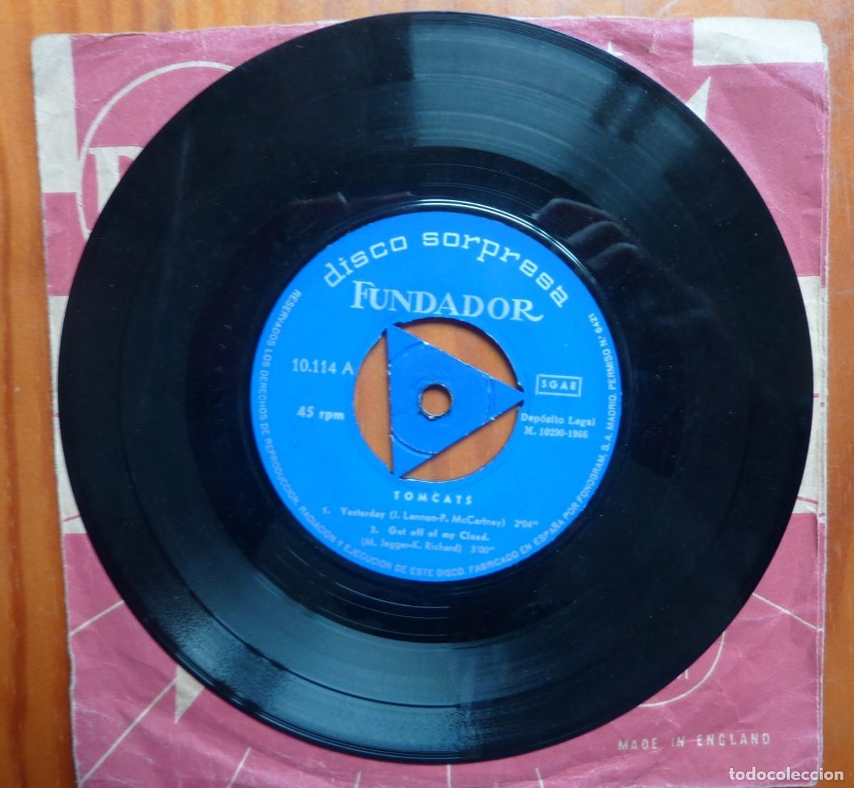 Discos de vinilo: TOMCATS / YESTERDAY+3 / FUNDADOR / 1966 / EP - Foto 1