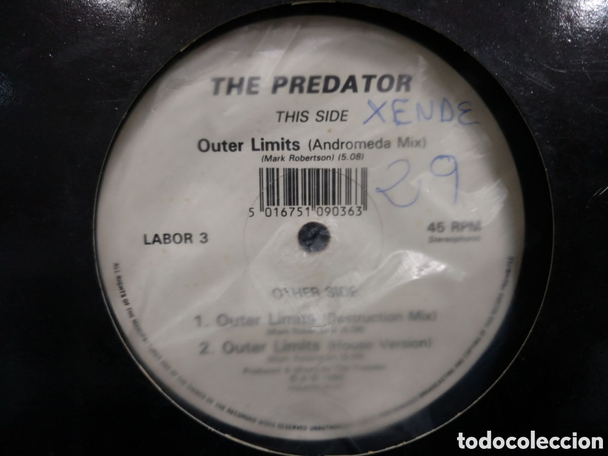 Discos de vinilo: The Predator - Outer Limits (12&rdquo;, Maxi) - Foto 2