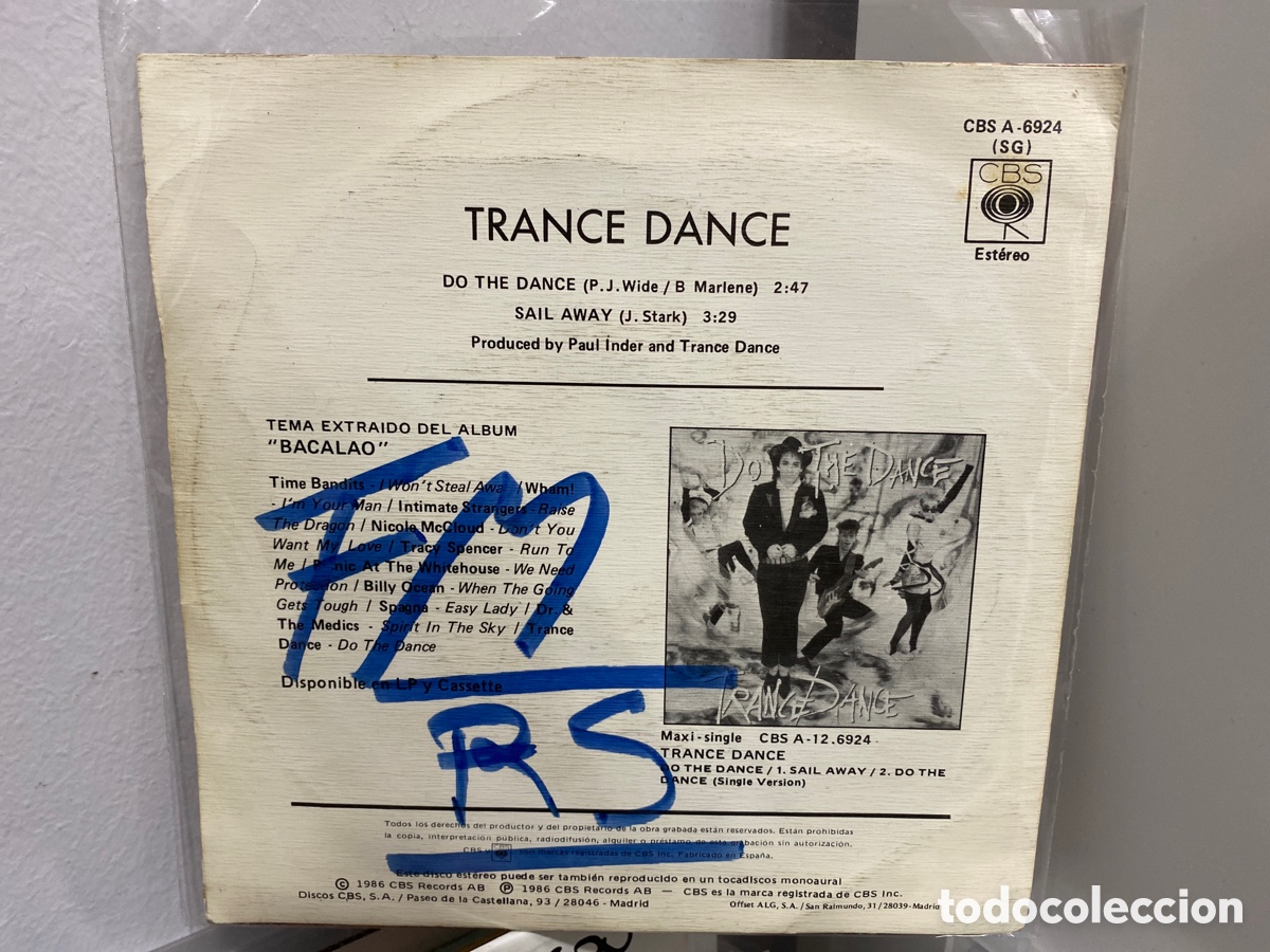 Discos de vinilo: Trance Dance - Do The Dance (7&rdquo;, Single, Promo) - Foto 2