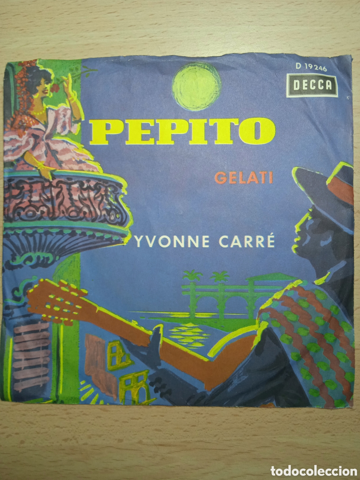 Disques de vinyle: EP 7&rdquo; Yvonne Carr&eacute;. Germany. Pepito+ Gelati.