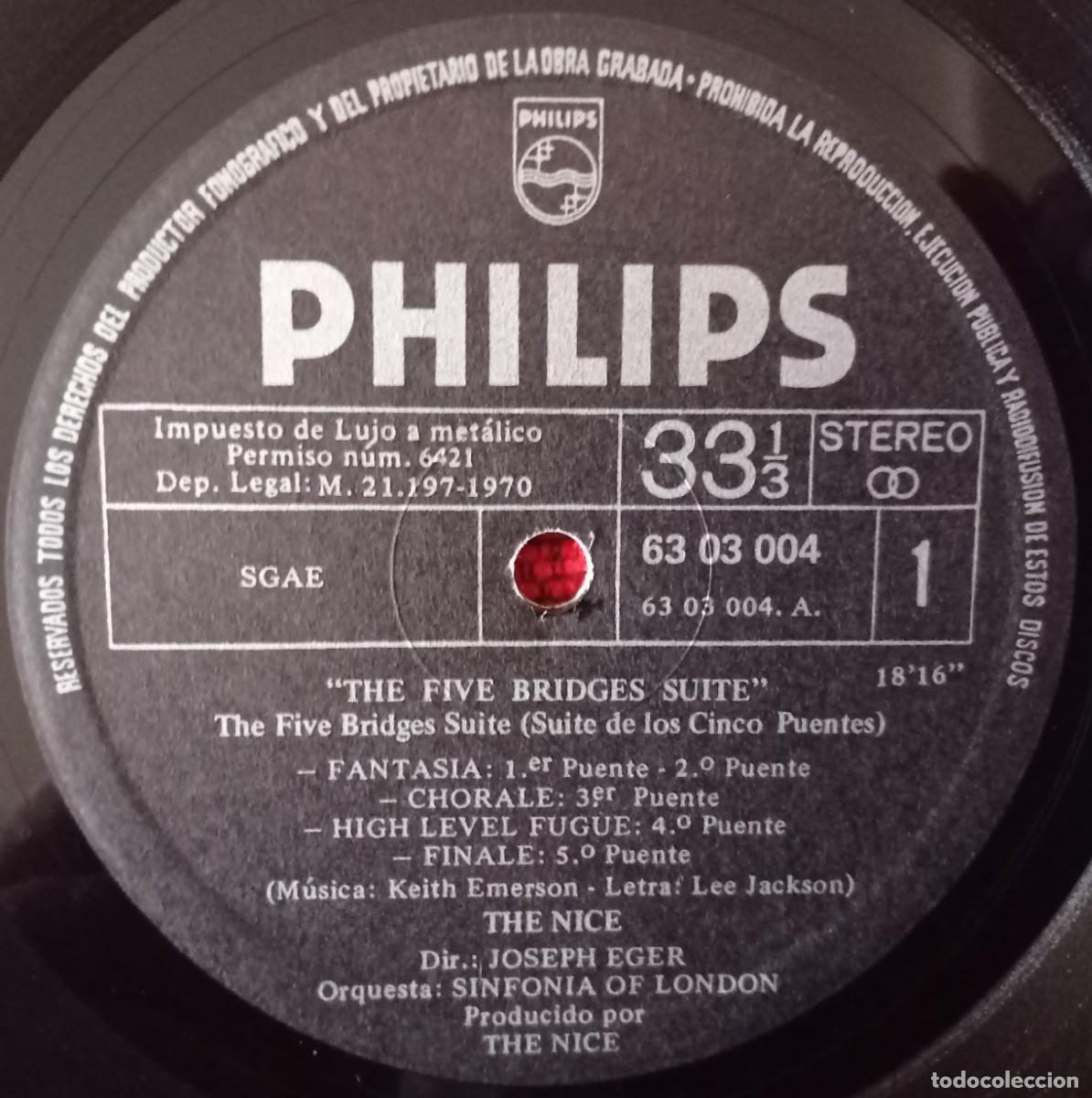 Discos de vinilo: THE NICE ** Five Bridges ** VINILO LP ORIGINAL 1970 - Foto 3