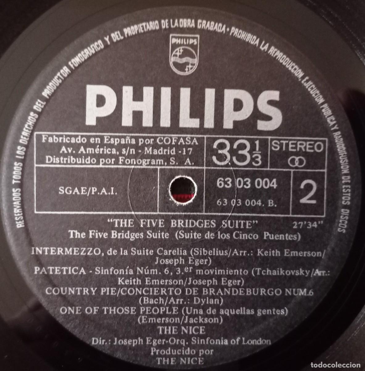 Discos de vinilo: THE NICE ** Five Bridges ** VINILO LP ORIGINAL 1970 - Foto 4