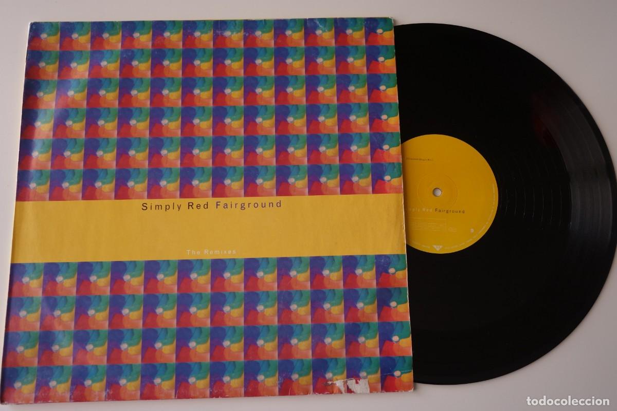 Discos de vinilo: SIMPLY RED: Fairground. MAXISINGLE 12&rdquo; Vinilo ALEM&Aacute;N - Foto 1