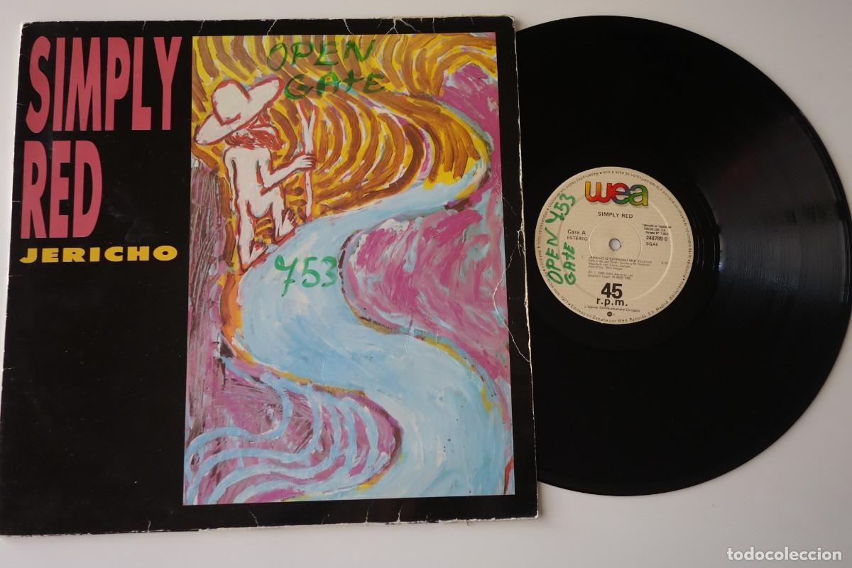 Discos de vinilo: SIMPLY RED: Jericho. MAXISINGLE 12&rdquo; Vinilo ESPA&Ntilde;OL - Foto 1