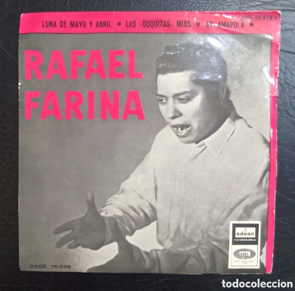 Discos de vinilo: EP RAFAEL FARINA - LUNA DE MAYO Y ABRIL...- ODEON - Foto 1