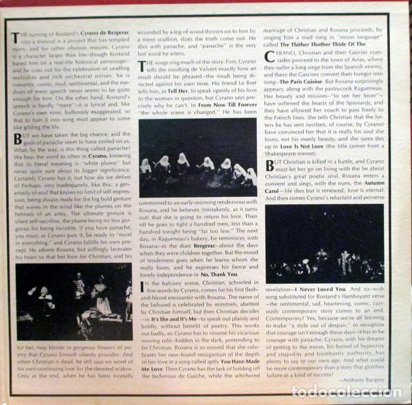 Discos de vinilo: Christopher Plummer &ndash; Cyrano - A New Musical - 2 x Vinilo - Gatefold - Foto 3