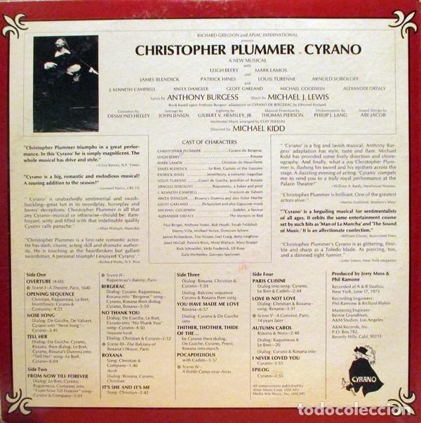 Discos de vinilo: Christopher Plummer &ndash; Cyrano - A New Musical - 2 x Vinilo - Gatefold - Foto 4