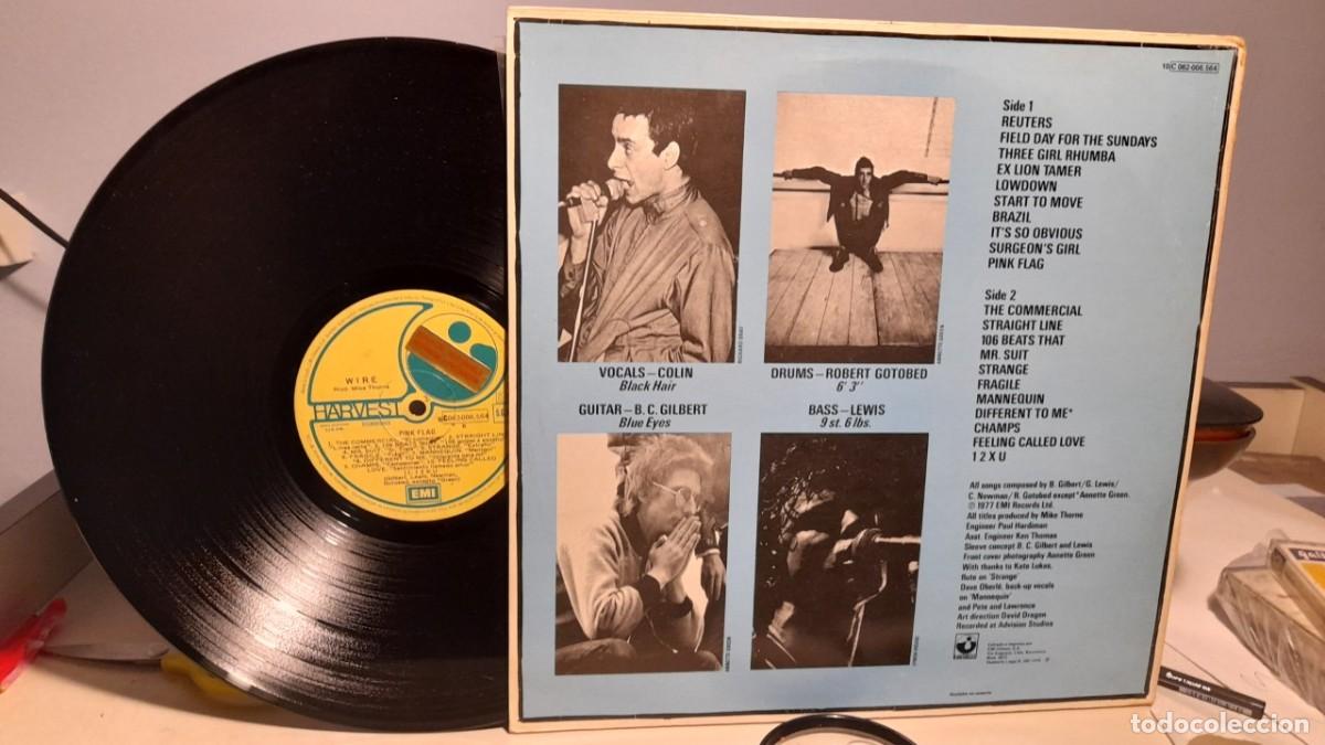 Discos de vinilo: LP WIRE : PINK FLAG ( PUNK ROCK ) - Foto 2