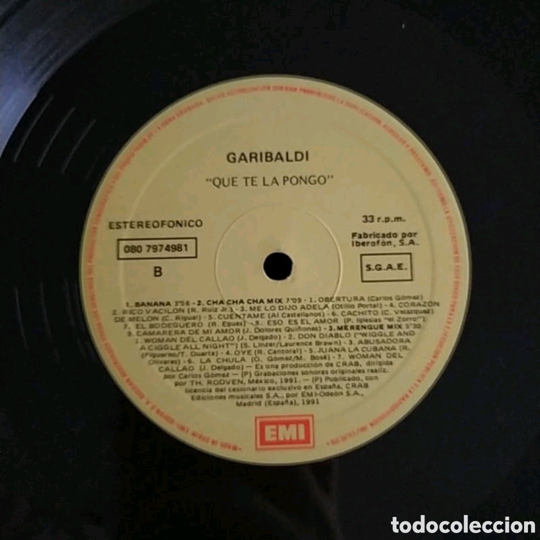 Discos de vinilo: Lp Garibaldi. Que te la pongo - Foto 4