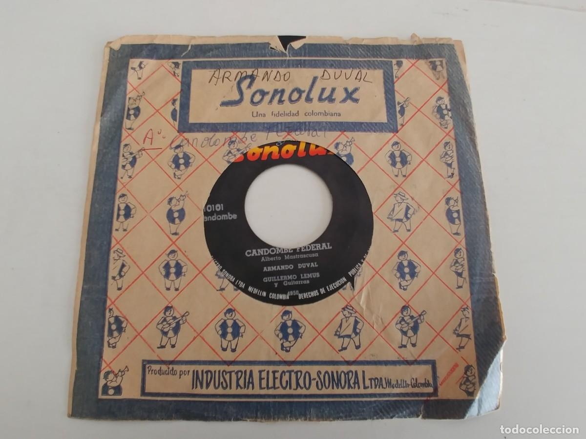 Discos de vinilo: ARMANDO DUVAL-SINGLE TEMOR-CANDOMBE FEDERAL - Foto 1