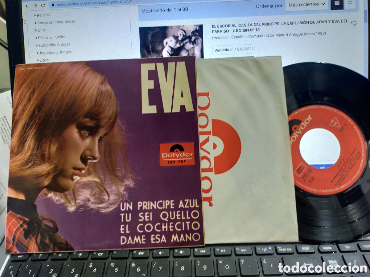 Disques de vinyle: Eva ep un pr&iacute;ncipe azul + 3 1965
