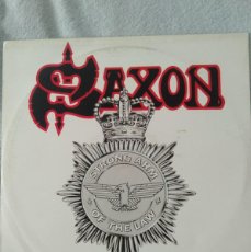 Discos de vinilo: SAXON. MAXI SINGLE. STRONG ARM OF THE LAW. EDICION DESCONOCIDA. 1980. CARRERE RECORDS.. Lote 381735694