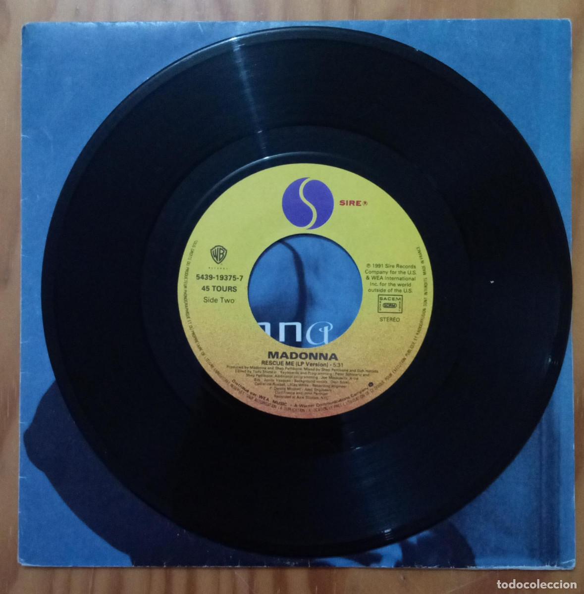 Discos de vinilo: MADONNA - Rescue me - Foto 3