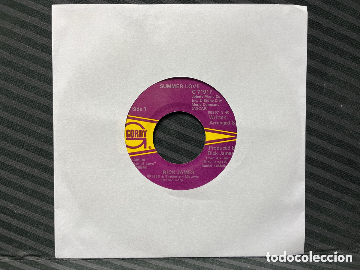 Discos de vinilo: Rick James - Summer Love (7&rdquo;, Single) - Foto 1