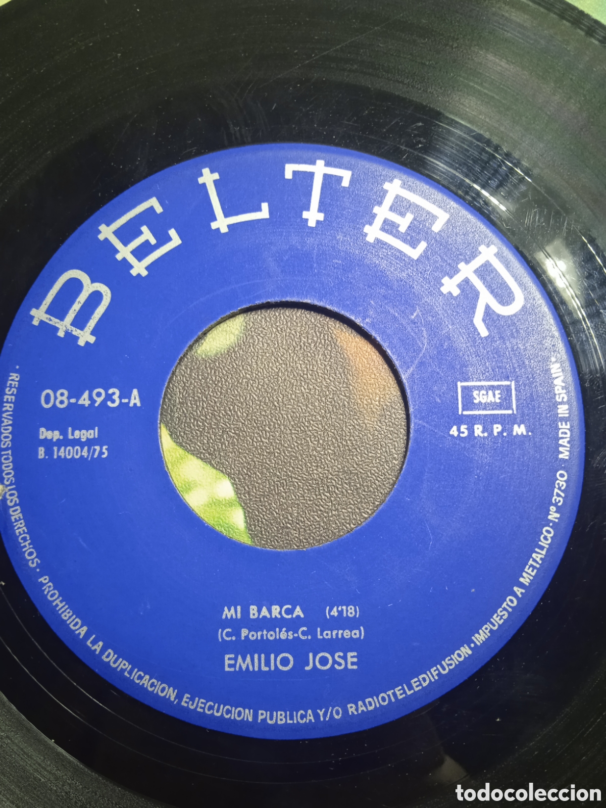Discos de vinilo: Single 7&rdquo; Emilio Jos&eacute; 1975 mi barca. - Foto 4