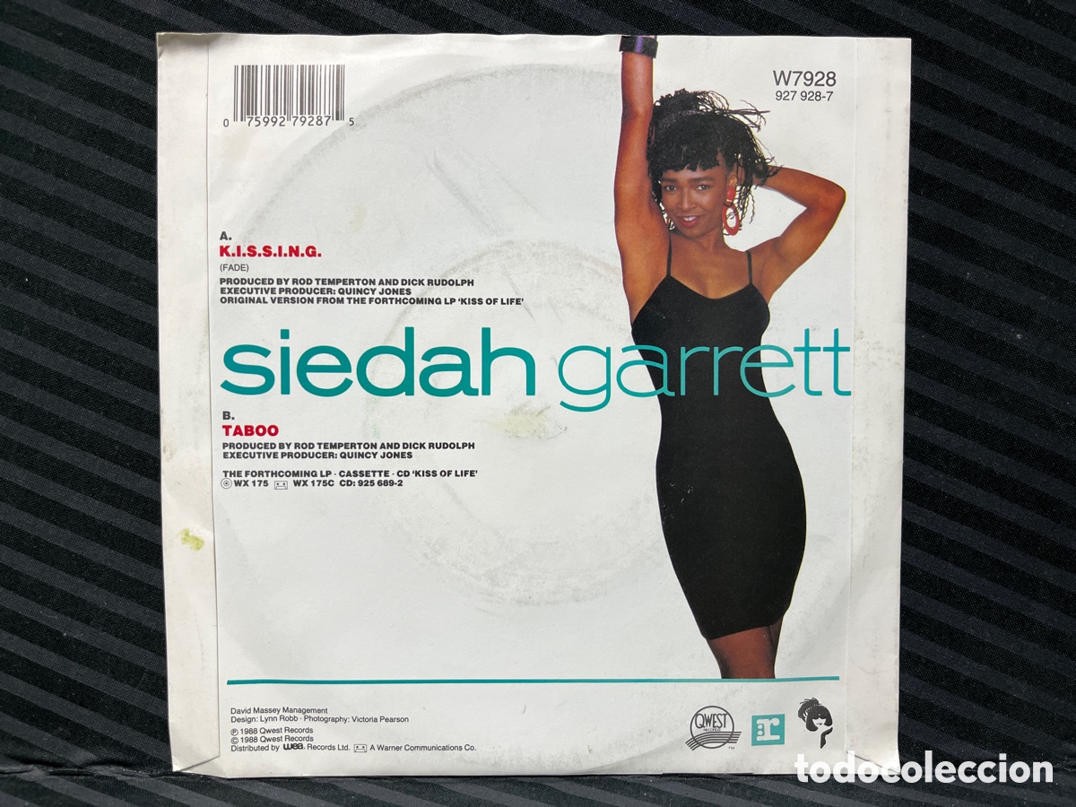 Discos de vinilo: Siedah Garrett - K.I.S.S.I.N.G. (7&rdquo;, Single) - Foto 2