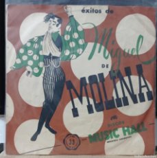 Discos de vinilo: ÉXITOS DE MIGUEL DE MOLINA EN DISCOS MUSIC HALL / ARGENTINA. Lote 381768909