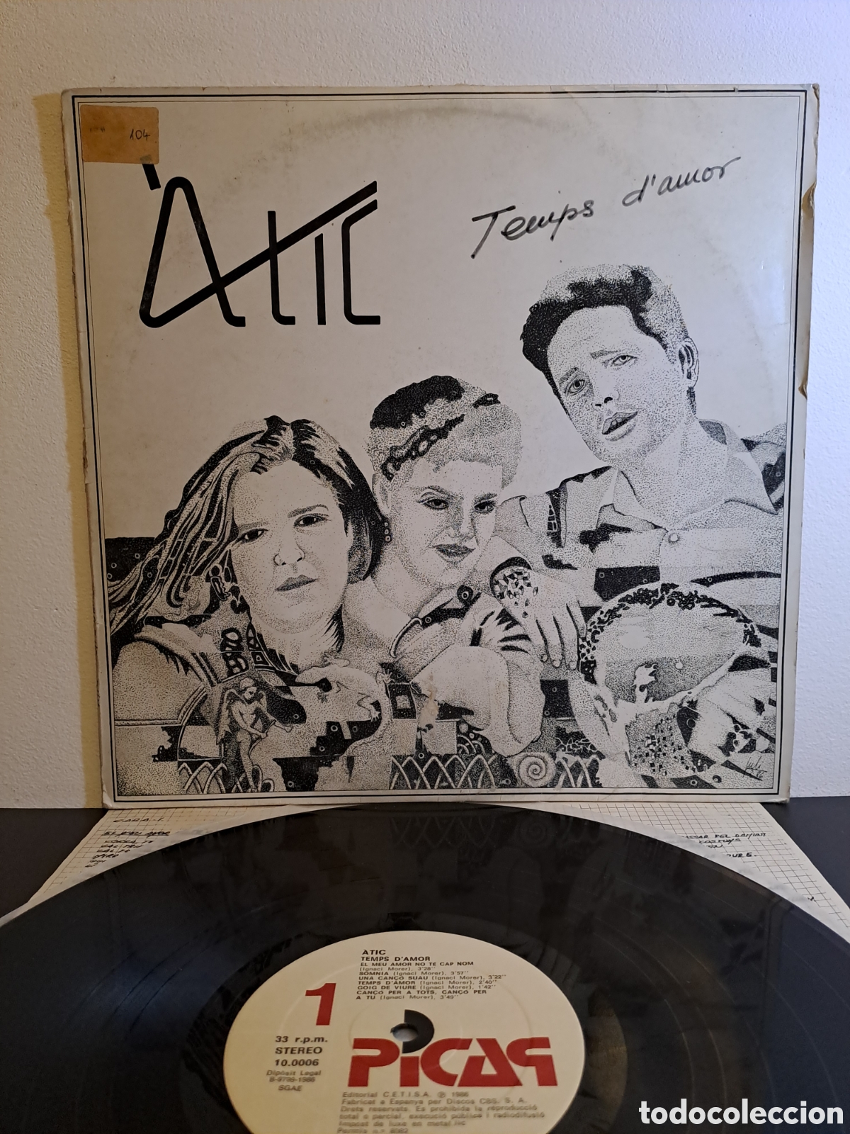 Discos de vinilo: *&Agrave;tic&nbsp;&ndash;&nbsp;Temps Damor. LC.1 - Foto 1