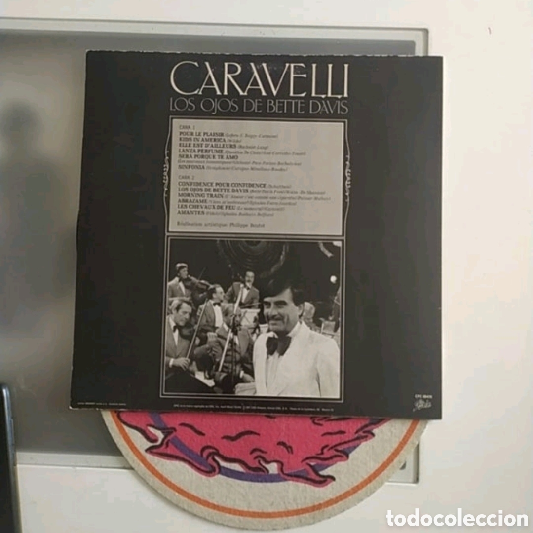 Discos de vinilo: Lp Caravelli.&nbsp;Los Ojos De Bette Davis - Foto 2