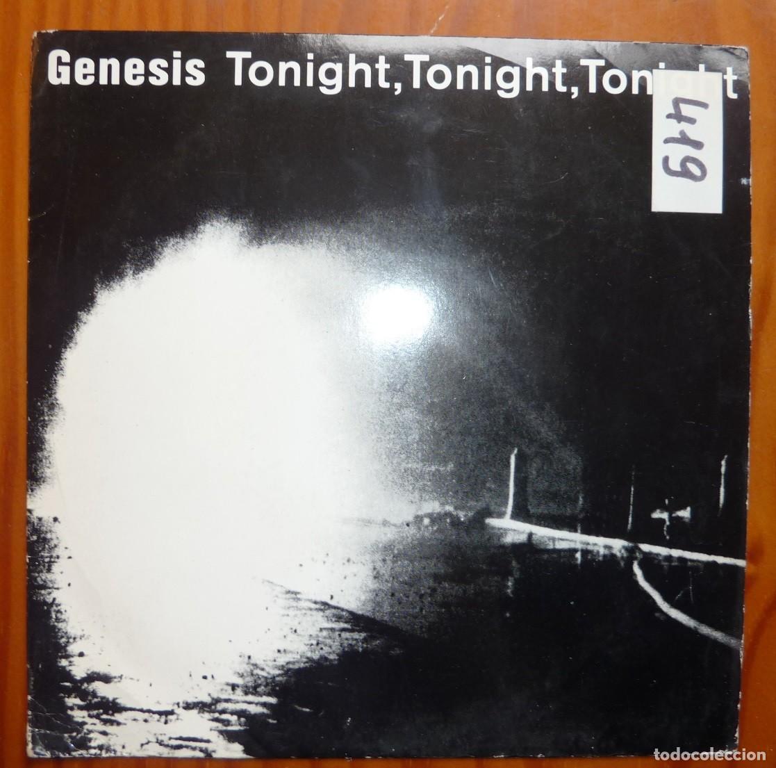 Discos de vinilo: GENESIS / TONIGHT TONIGHT TONIGHT / ENGLAND / 1987 / SINGLE - Foto 1