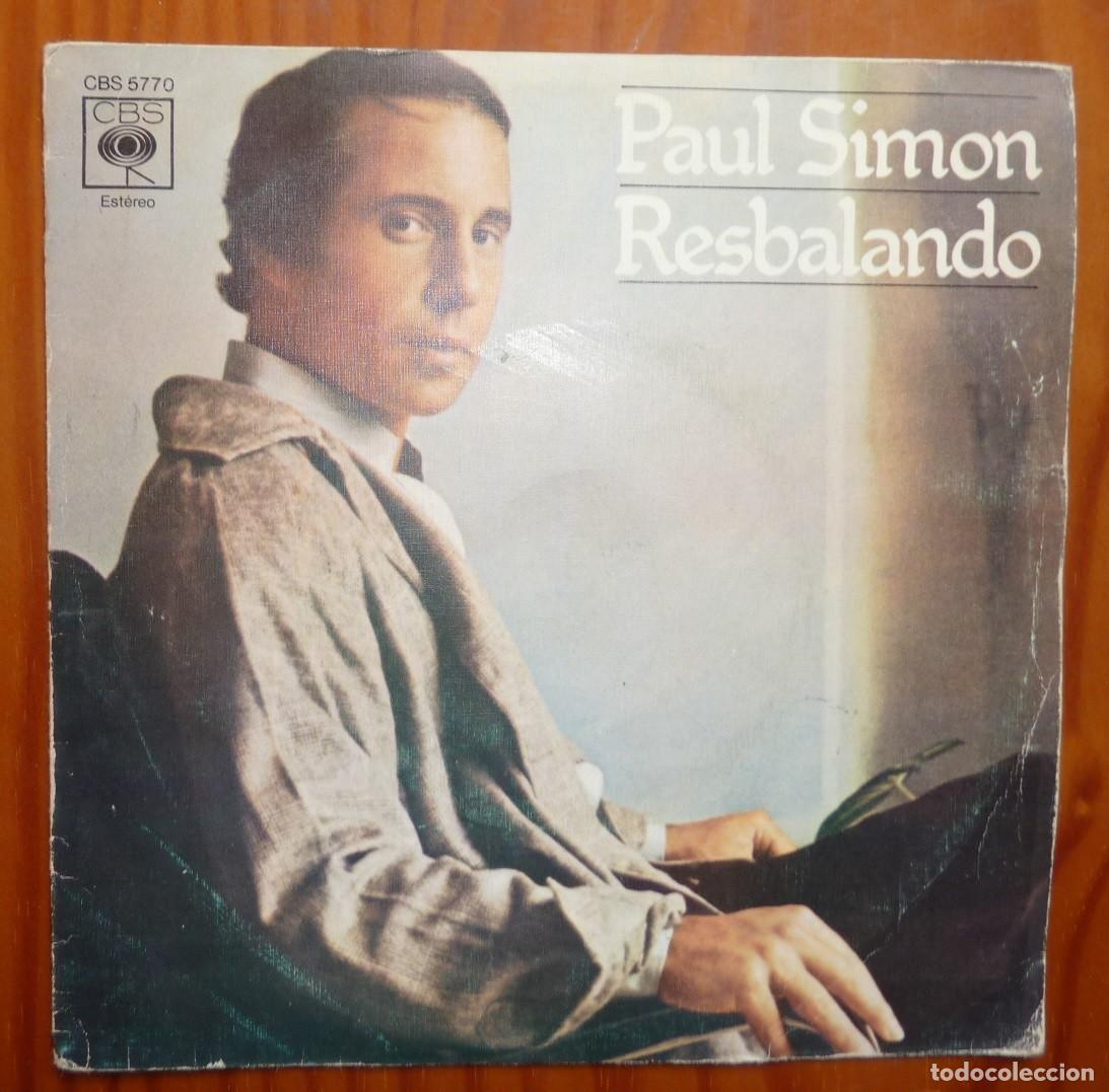 Discos de vinilo: PAUL SIMON / RESBALANDO / 1977 / SINGLE - Foto 1