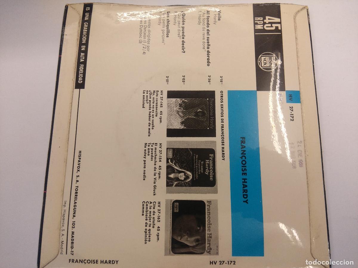Discos de vinilo: FRANCOISE HARDY/VOILA/SINGLE. - Foto 3
