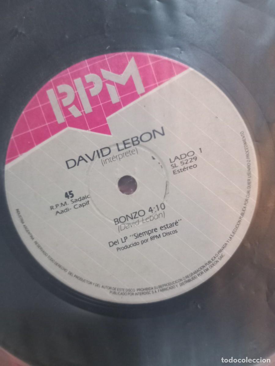 Discos de vinilo: david lebon - bonzo - simple - Foto 1