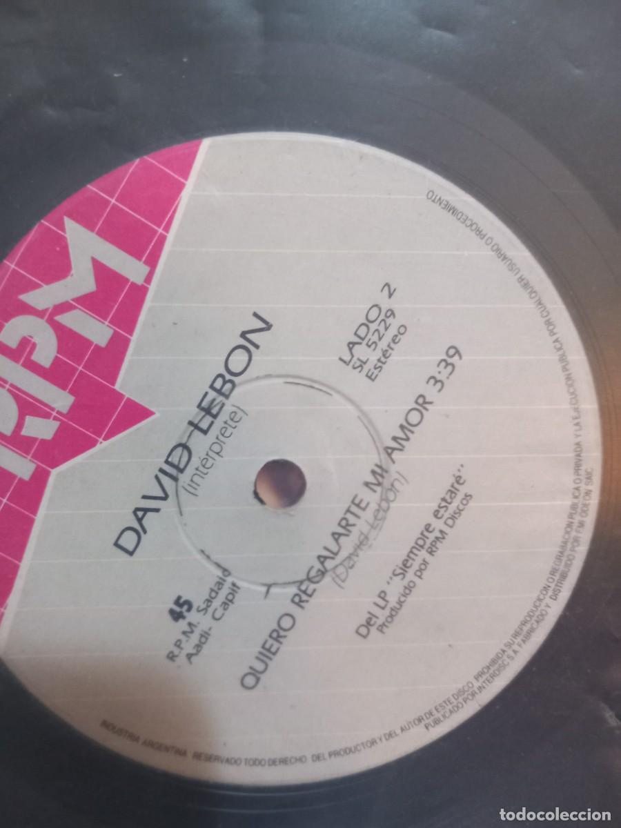 Discos de vinilo: david lebon - bonzo - simple - Foto 2