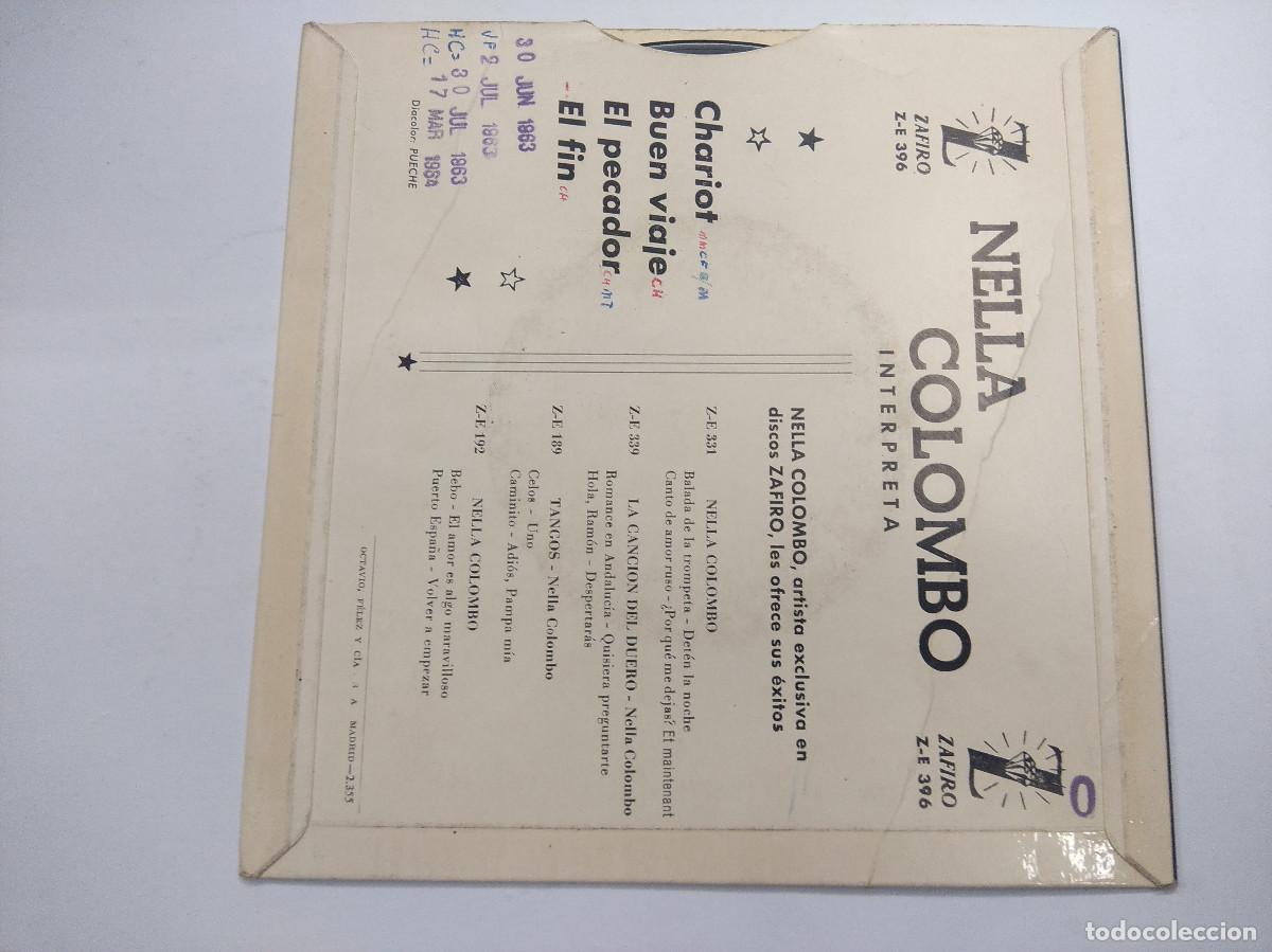 Discos de vinilo: NELLA COLOMBO/CHARIOT/SINGLE. - Foto 3