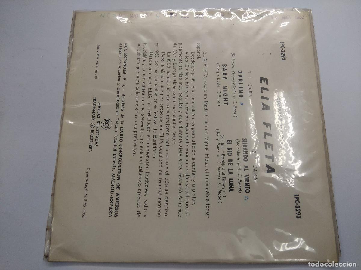 Discos de vinilo: ELIA FLETA/DARLING/SINGLE. - Foto 3