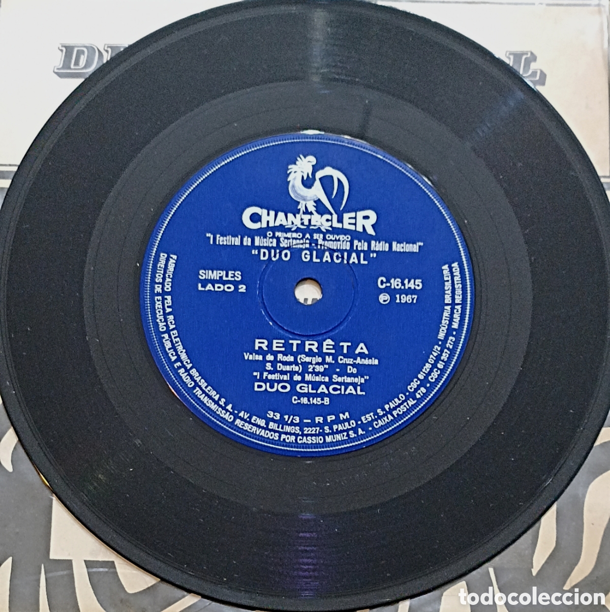 Discos de vinilo: SINGLE DUO GLACIAL - POEIRA - Foto 4