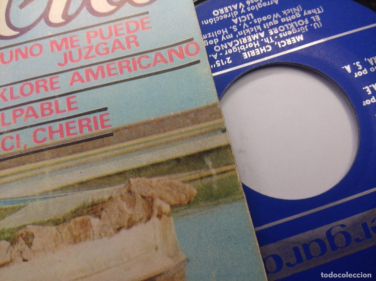 Discos de vinilo: LICIA/EL FOLKLORE ME PUEDE JUZGAR/SINGLE. - Foto 2