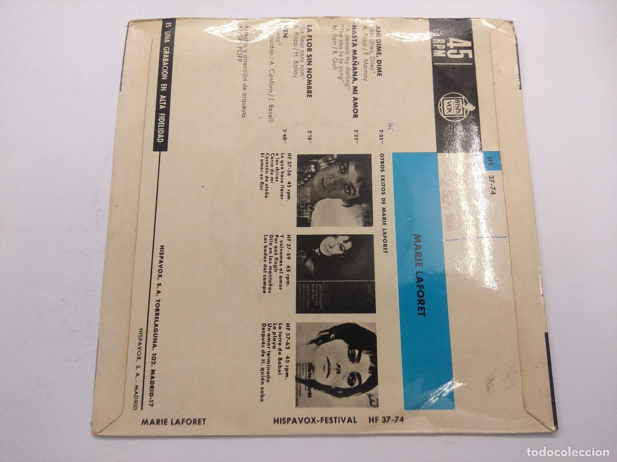 Discos de vinilo: MARIE LAFORET/AH DIME,DIME/SINGLE. - Foto 3