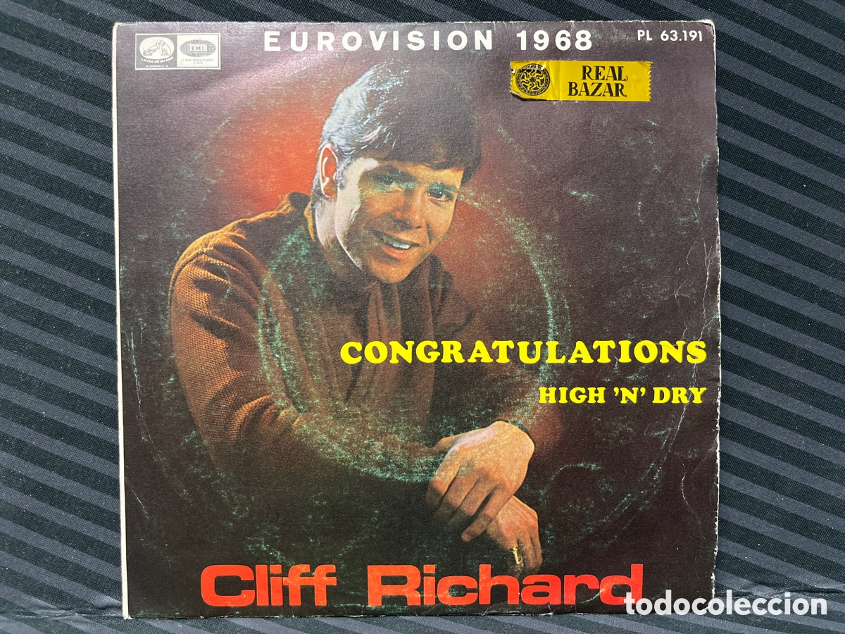 Discos de vinilo: Cliff Richard - Congratulations (7&rdquo;, Single) - Foto 1