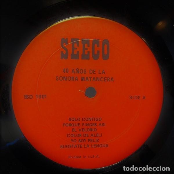 Discos de vinilo: La Sonora Matancera &ndash; 40 A&ntilde;os De La Sonora Matancera - Foto 4