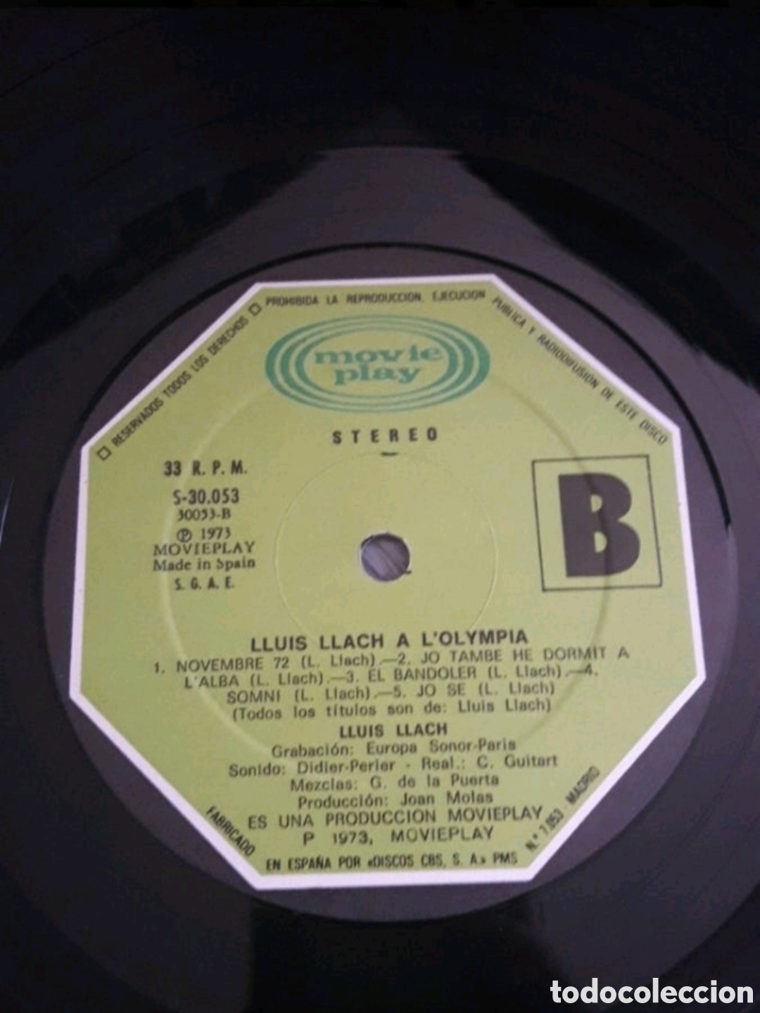 Discos de vinilo: Lp Lluis Llach a LOlympia - Foto 4