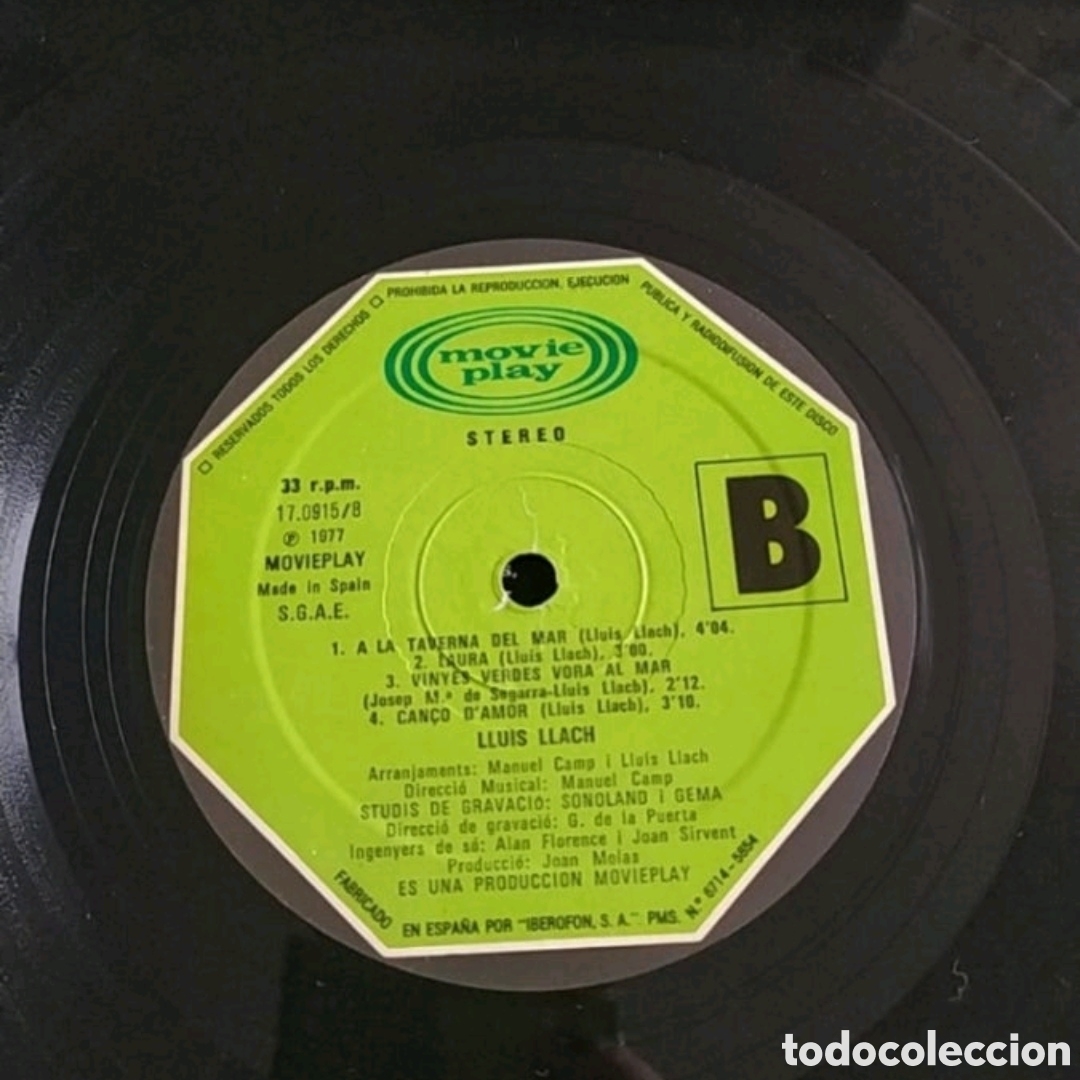 Discos de vinilo: Lp Lluis Llach. Campanades a morts - Foto 4