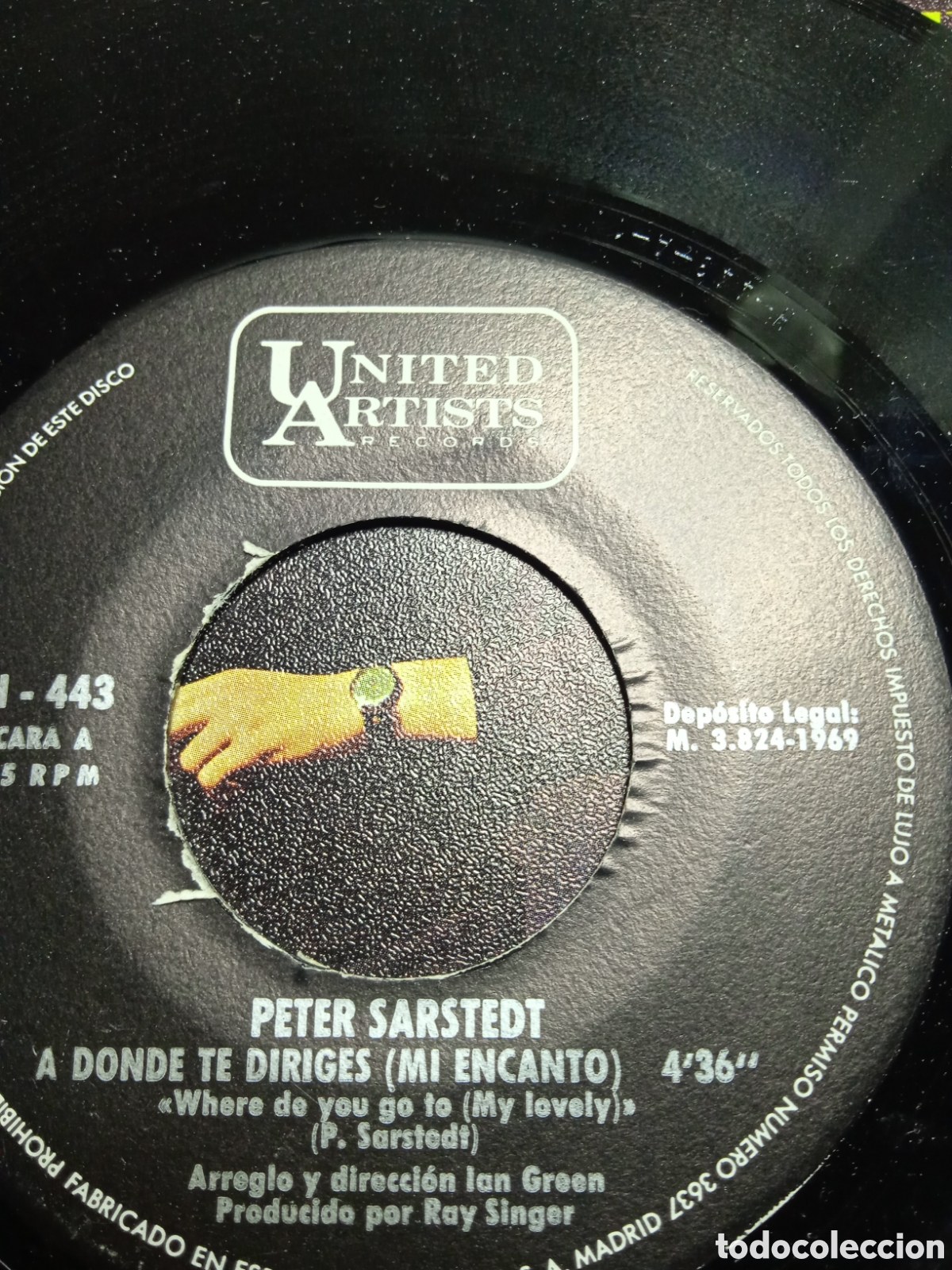 Discos de vinilo: Single 7&rdquo; P&eacute;ter Sarstedt 1969 A donde te diriges. - Foto 3
