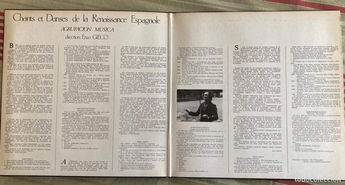Discos de vinilo: Chant et dances de la Renaissance Espagnole - Enzo Gieco - Foto 2