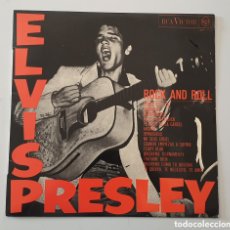 Discos de vinilo: LP ELVIS PRESLEY - EL ROCK & ROLL DE ELVIS (ESPAÑA - RCA - 1968) RARE BLACK LABEL PRESS. Lote 382044384