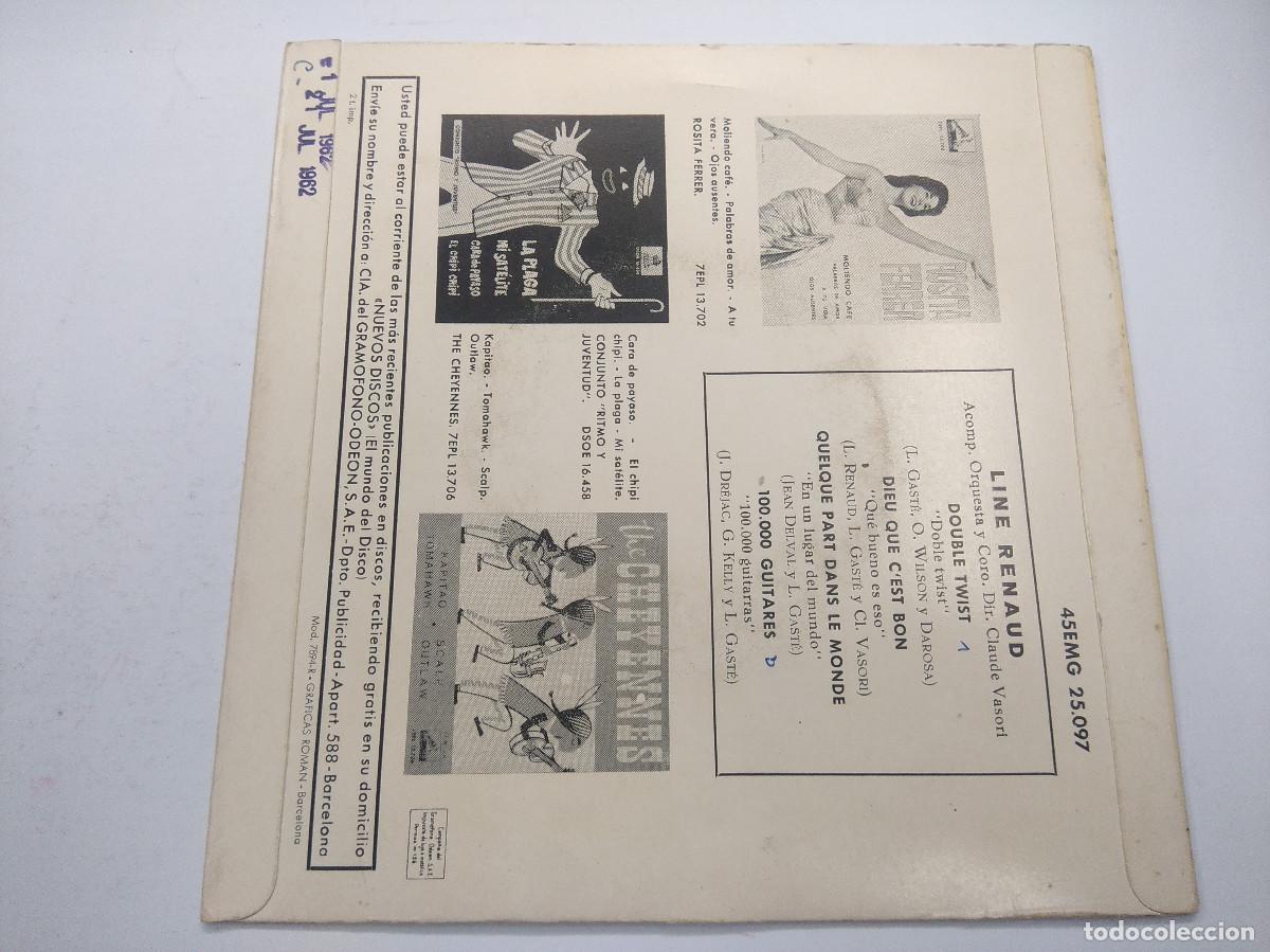 Discos de vinilo: LINE RENAUD/DOUBLE TWIST/SINGLE. - Foto 3