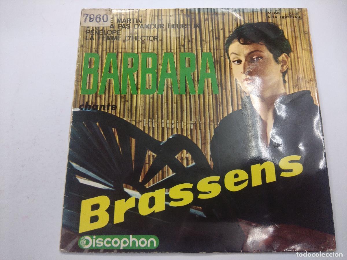 Discos de vinilo: BARBARA/PAUVRE MARTIN/SINGLE.