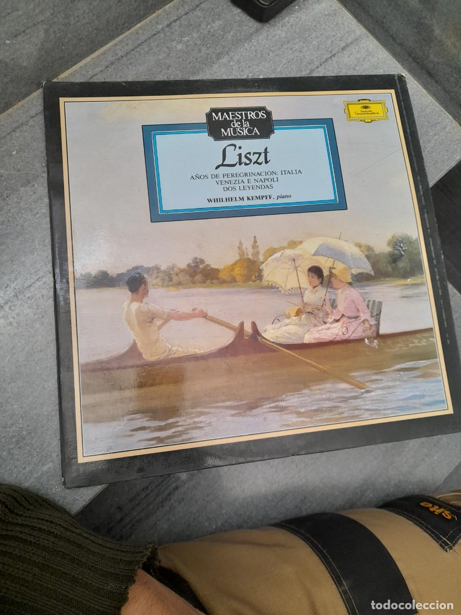 Discos de vinilo: Disco LP Maestros de la m&uacute;sica cl&aacute;sica Liszt Whilhelm Kempff