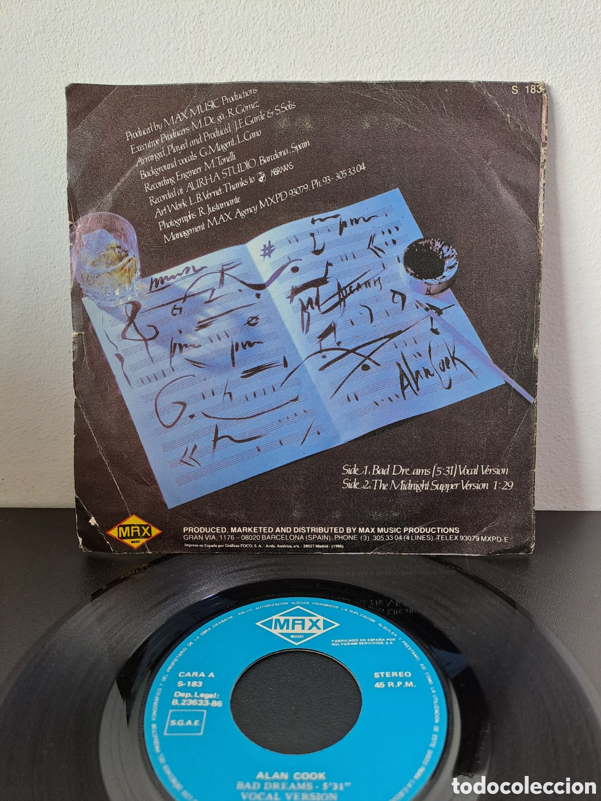 Discos de vinilo: * Alan Cook&nbsp;&ndash;&nbsp;Bad Dreams. LCS.1 - Foto 2