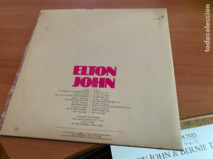 Discos de vinilo: ELTON JOHN LOTE 3 LP (B-56) - Foto 5