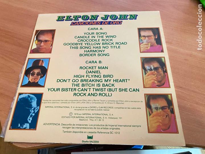 Discos de vinilo: ELTON JOHN LOTE 3 LP (B-56) - Foto 7