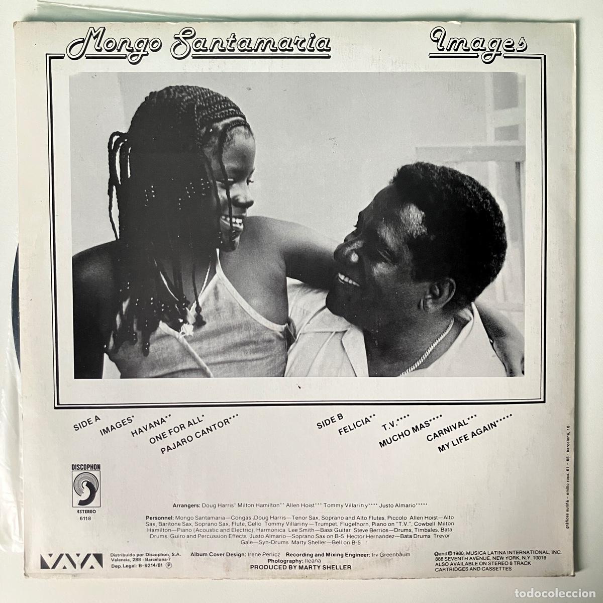 Discos de vinilo: Mongo Santamaria &lrm;&ndash; Images, Spain 1981 Discophon - Foto 2