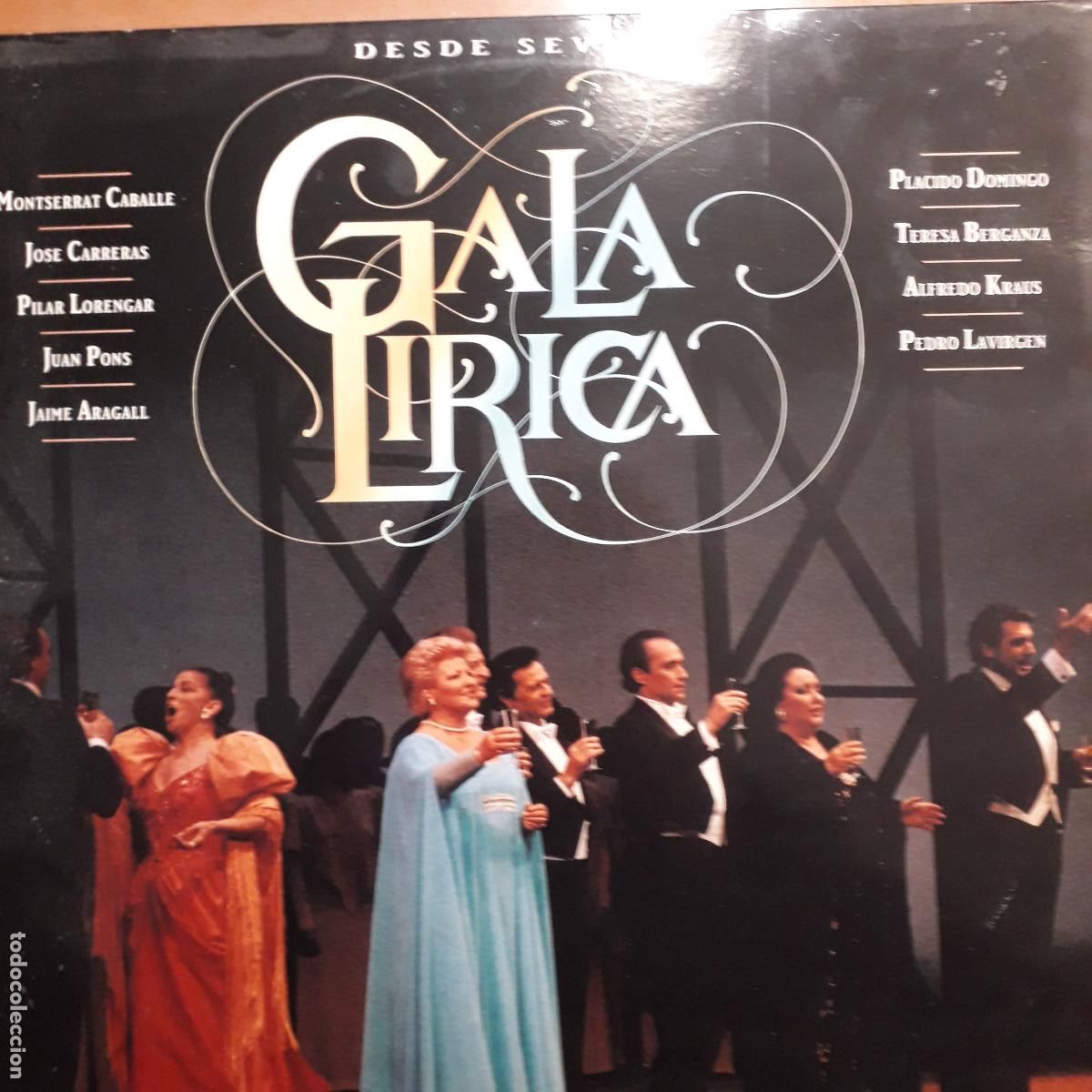 Discos de vinil: Gala l&iacute;rica desde Sevilla. Orquesta sinf&oacute;nica de Sevilla. Coros del gran Teatro de C&oacute;rdoba
