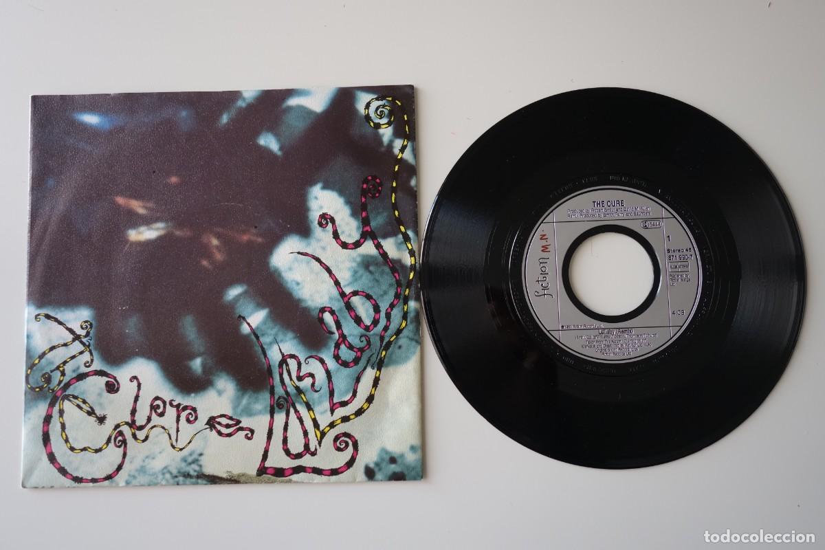 Discos de vinilo: CURE: Lullaby. SINGLE VINILO 7&rdquo; ALEM&Aacute;N