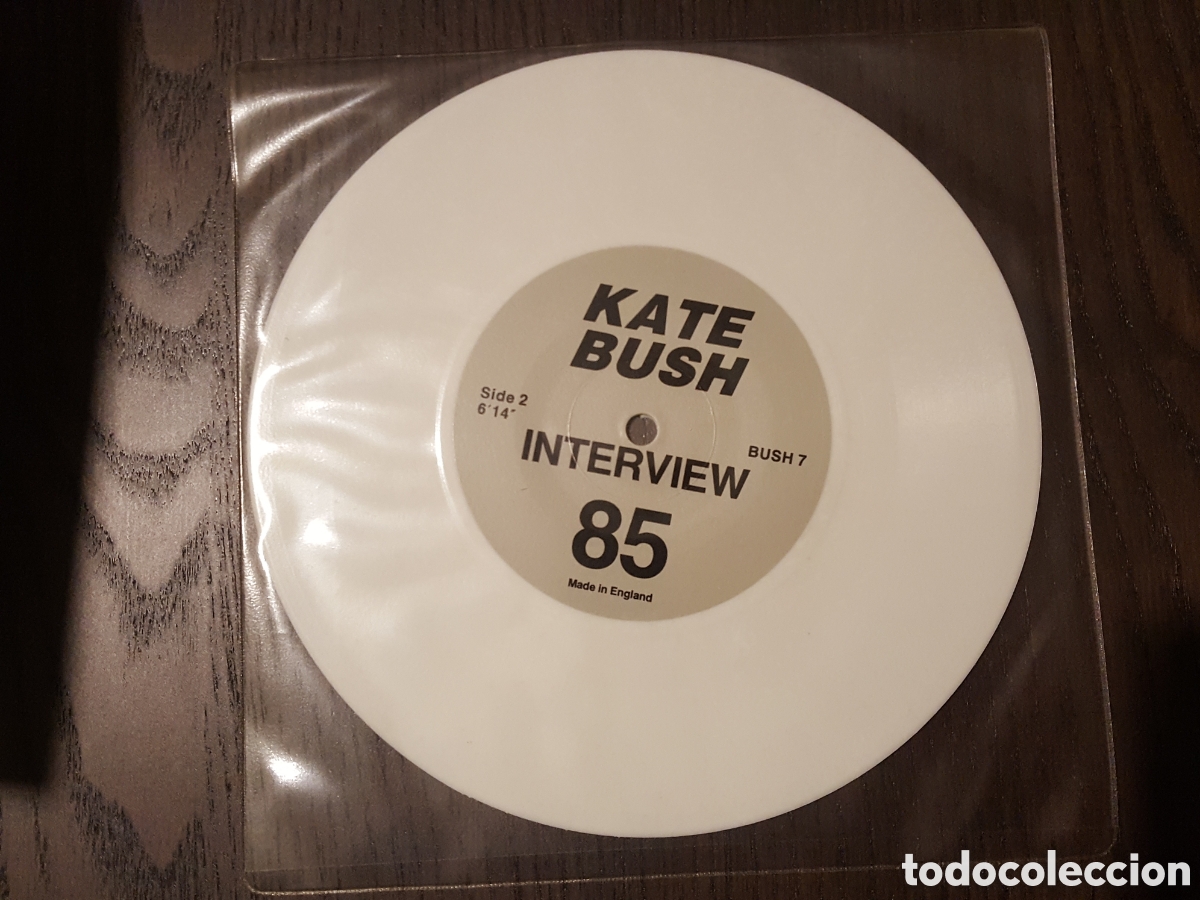 Discos de vinilo: Single - Kate Bush &ndash; Interview 85 - BUSH 7 - Picture disc blanco - Foto 2